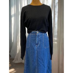 Quiet Luxury Minimalist Whimsigoth Lambswool Angora Blend Minimalist Sweater Top